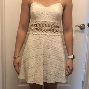 Cream lace dress